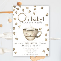 Ein Baby braut Kawaii-Kaffee-Baby-Party