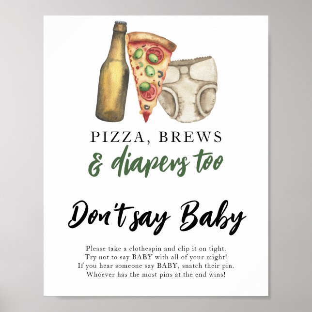 Ein Baby braut Milch Sag nicht, Baby Poster (Vorne)