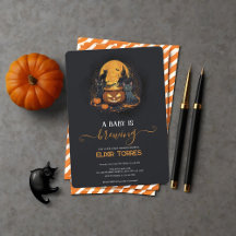 Ein Baby braut Niedliche Halloween-Kinderdusche