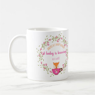 Ein Baby braut rosa Teacup-Baby-Dusche Kaffeetasse