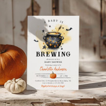 Ein Baby braut sich zusammen Halloween-Kessel-Baby