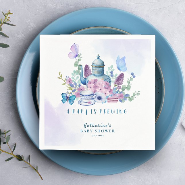 Ein Baby braut Tee Party Blumenbaby Dusche Serviette (Von Creator hochgeladen)