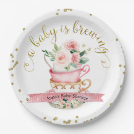 Ein Baby braut Tee-Party-Duschpapierplatte Pappteller