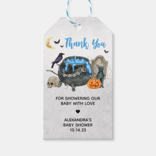 Ein Baby brütet Blue Halloween-Liebesmarken Geschenkanhänger