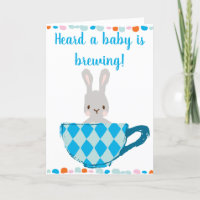 Ein Baby brütet Blue Teacup Baby Boy Dusche