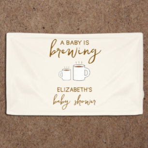 Ein Baby brütet eine Babydusche Banner