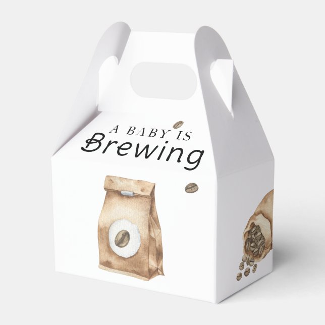 Ein Baby brütet eine Kaffee-Cup-Babydusche Geschenkschachtel (Vorderseite)