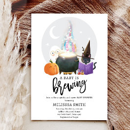 Ein Baby brütet Halloween-Spooky-Babydusche Einladung