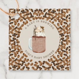 Ein Baby brütet Icced Coffee Baby Shower Gevor Geschenkanhänger