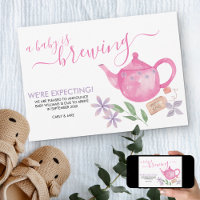 Ein Baby brütet | Niedlich Pink Teapot Schwangersc