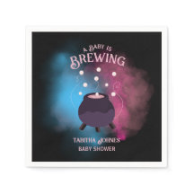 Ein Baby brütet Spooky Gender Reveal Cauldron