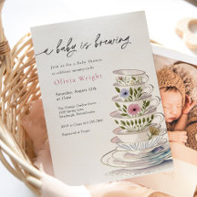 Ein Baby brütet Tea Party Baby Dusche