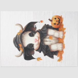 Ein Baby Cow Halloween Serie Design 5 Seidenpapier