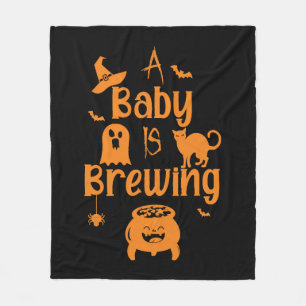 Ein Baby ist am Brauen Mutterschaft Halloween Frau Fleecedecke