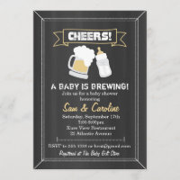 Ein Baby ist die Brauerei Baby Dusche Einladung