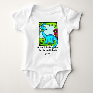 "Ein Baby ist die Meinung des Gottes, dass das Baby Strampler