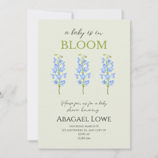 Ein Baby ist in Bloom! Einladungen für Babys