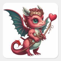 Ein Baby Red Dragon Valentine