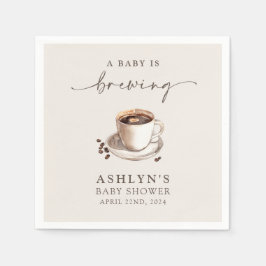 Ein Baby wird Baby-Duschpapier Napkins Serviette