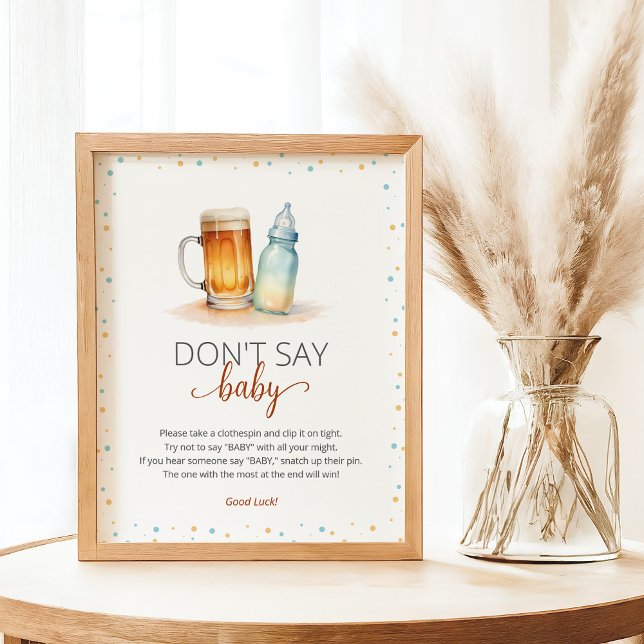 Ein Baby wird Baby Shower Game Poster (Von Creator hochgeladen)