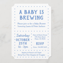 Ein Baby wird brauen, Dusche einladen Einladung