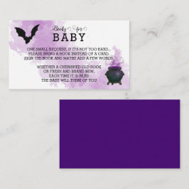 Ein Baby wird im Oktober Baby Book Request Card Begleitkarte