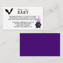 Ein Baby wird im Oktober Baby Book Request Card Begleitkarte
