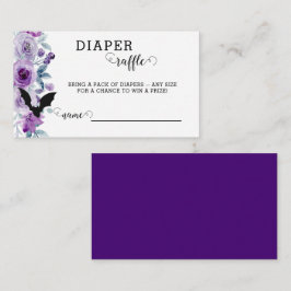 Ein Baby wird im Oktober Baby Diaper Raffle Card Begleitkarte
