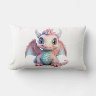 Ein Babydragon aus Baumwolle Lendenkissen