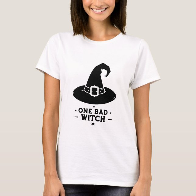 Ein Bad Hexe Halloween T-Shirt (Vorderseite)