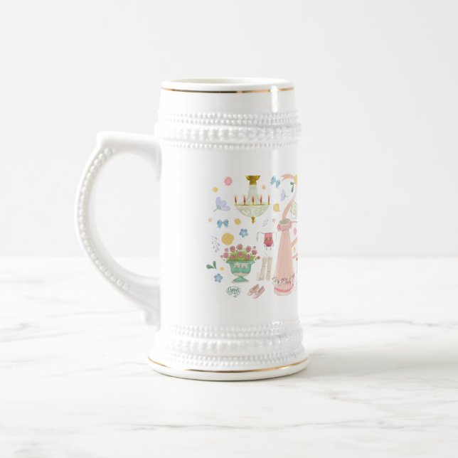 Ein Ball im Crown Inn Beer Stein Bierglas (Links)