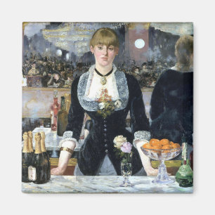 Ein Bar in den Folies Bergère, Édouard Manet Magnet