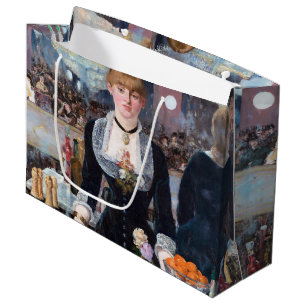 Ein Bar in den Folies-Bergere, Manet Große Geschen Große Geschenktüte