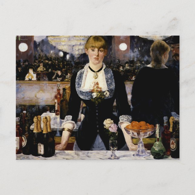 Ein Bar in den Folies-Bergere Postkarte (Vorderseite)