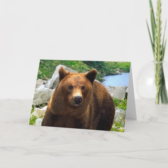 "Ein Bär namens Buddy" Grußkarte Karte (Vorderseite)