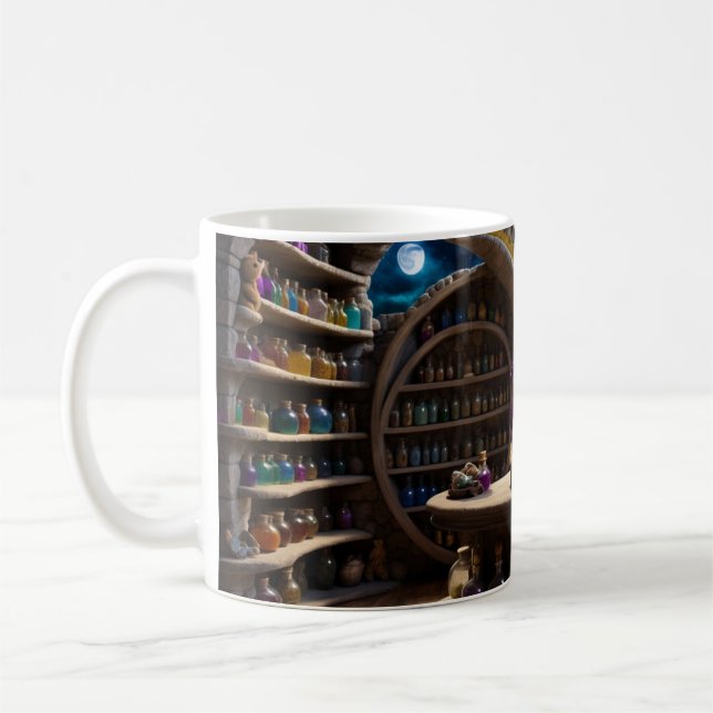 Ein Bär und sein Zauberstudium Kaffeetasse (Links)