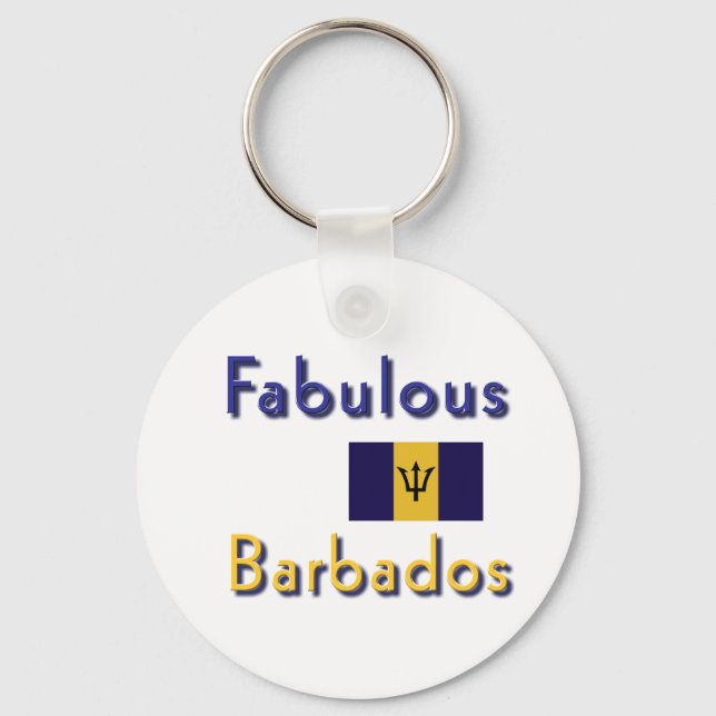 ein Barbados Schlüsselanhänger (Vorderseite)