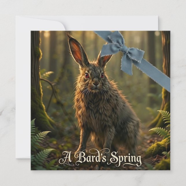 Ein Barde Frühling Karte (Vorderseite)