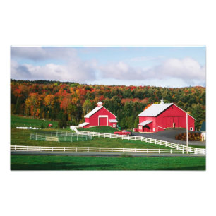 Ein Bauernhof in Vermont bei Peacham. VERÖFFENTLIC Fotodruck