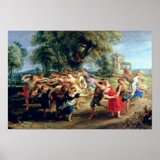 Ein Bauerntanz, 1636-40 Poster (Vorne)