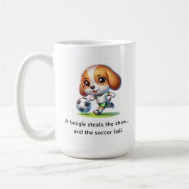 Ein Beagle stiehlt die Show Kaffeetasse
