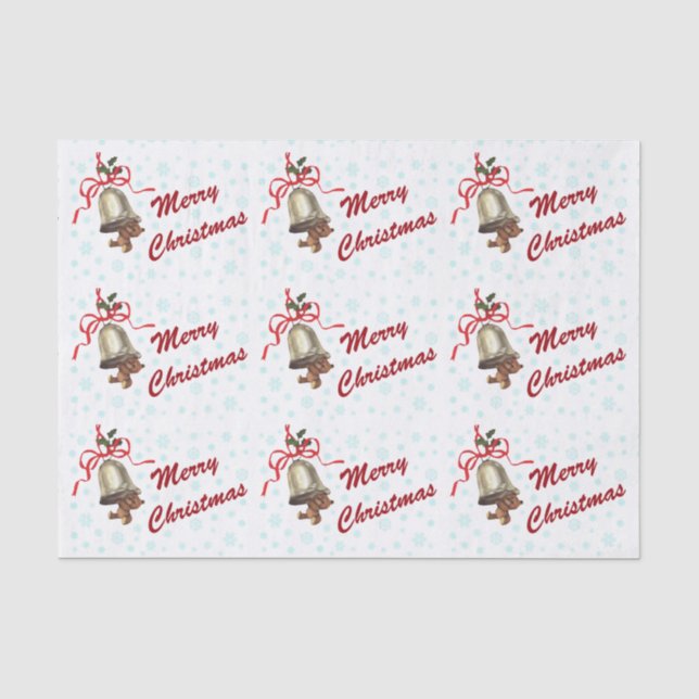 Ein bearry fröhliches Weihnachtszettel Seidenpapier (Vorderseite)