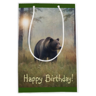 Ein Beary Happy Birthday Mittlere Geschenktüte