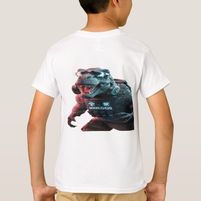 Ein beeindruckendes Foto eines bedrohlichen T-Rex, T-Shirt (Rückseite)