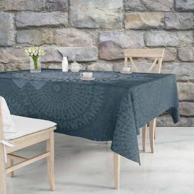 Ein Beginn des blauen Massenzirkels Tischdecke (Von Creator hochgeladen)