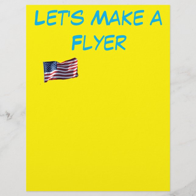 Ein benutzerdefinierter Flyer (Vorne)