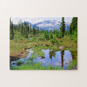 Ein Bergsee im Hinterland von Vancouver Island