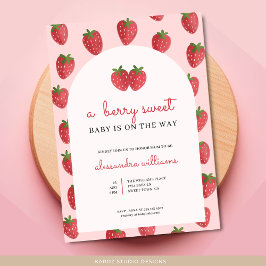 Ein Berry Sweet Baby ist auf dem Weg zur Babydusch Einladung
