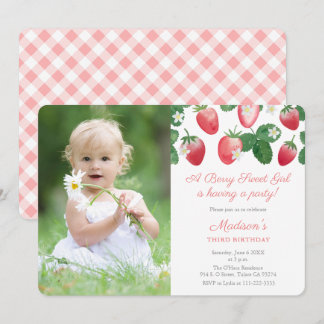 Ein Berry Sweet Girl Strawberry Themenabend Einladung