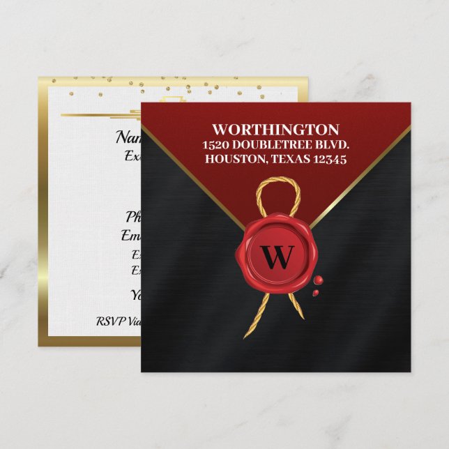 Ein Besondere Anlass Einladung (Vorne/Hinten)